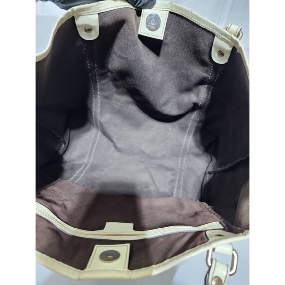 SOLD***Authentic GUCCI GG Coated Canvas Joy Medium Tote Bag Beige/Off-White - Picture 15 of 16